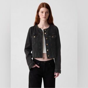 NWT GAP Women's Black Jean Jacket
